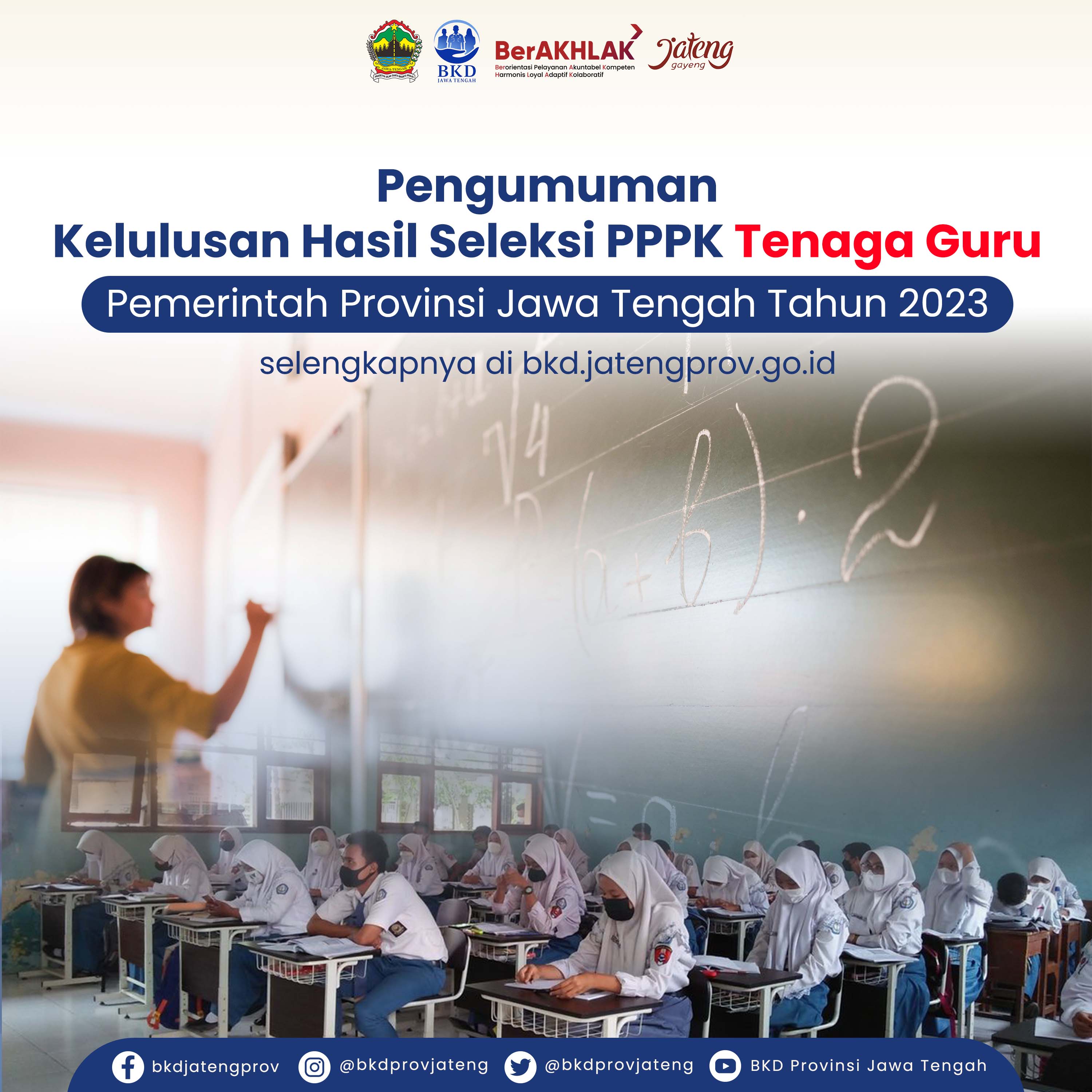 Penyampaian Hasil Seleksi Calon PPPK Jabatan Fungsional Guru Guru Tahun 2023