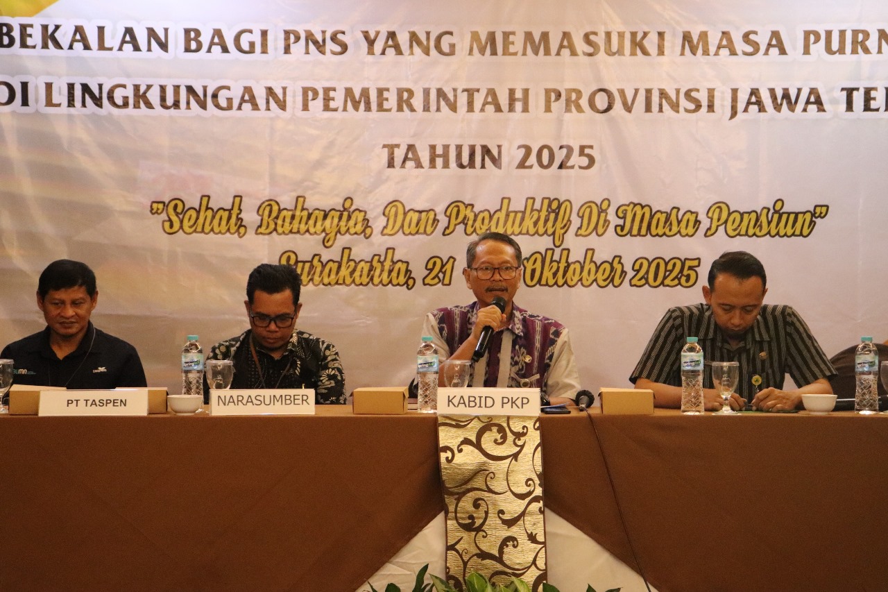 Pemprov Jateng Bekali 52 PNS Jelang Purna Tugas, Siapkan Masa Pensiun yang Sejahtera