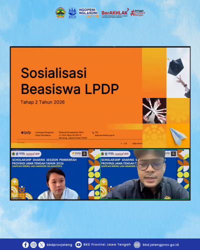 BKD Jateng Hadirkan LPDP dan Mata Garuda dalam Scholarship Sharing Session